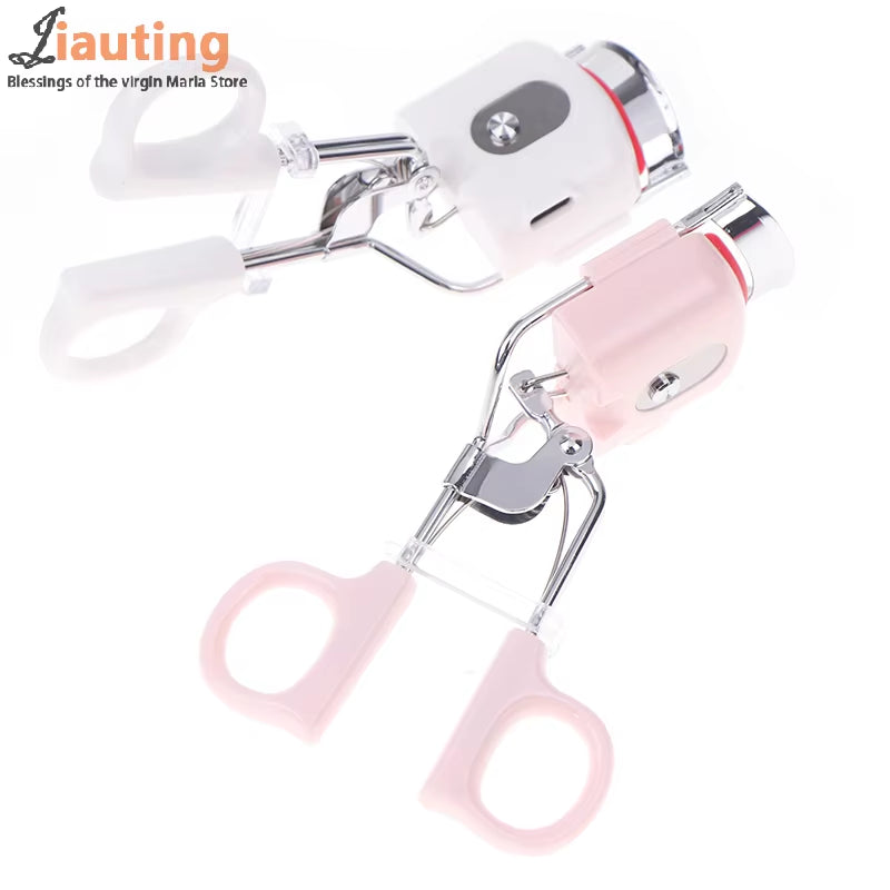 Electric Eyelash Curler Portable Electric Heated Comb Eye Lash Perm Long Lasting Eyelashes Thermal Eyelash Curler Makeup Tools