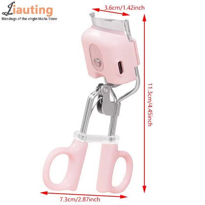 Electric Eyelash Curler Portable Electric Heated Comb Eye Lash Perm Long Lasting Eyelashes Thermal Eyelash Curler Makeup Tools