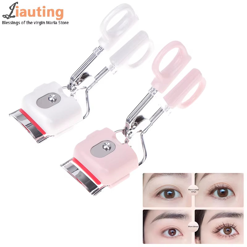 Electric Eyelash Curler Portable Electric Heated Comb Eye Lash Perm Long Lasting Eyelashes Thermal Eyelash Curler Makeup Tools
